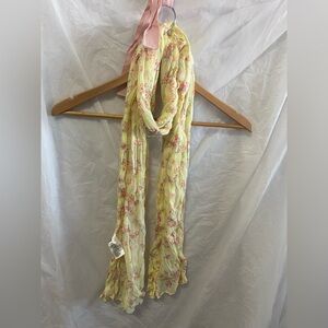Vintage H&M "Cottagecore" Floral Crinkle Scarf